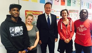 Prince's Trust meet David Cameron
