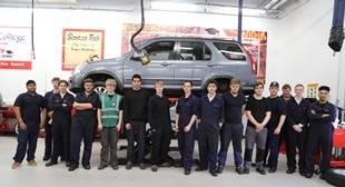 Exchange students at Woodlands Campus