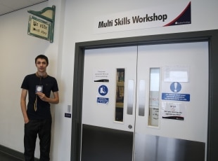 Carpentry student, Matthew