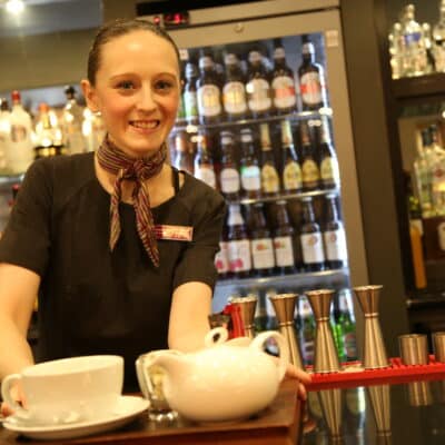 Crowne staff have been supporting the students.