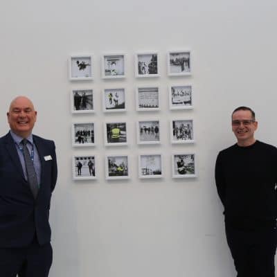 College Principal John Callaghan and Hannah