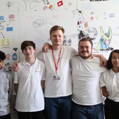 Students who's work visited space.