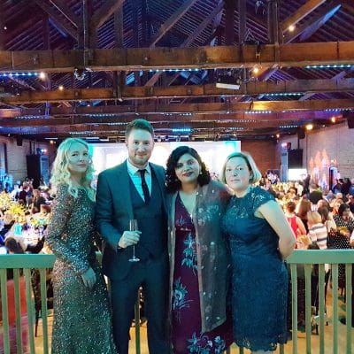 team at Uni awards