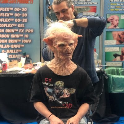 film make up at exhibition