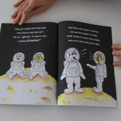 Open childs book