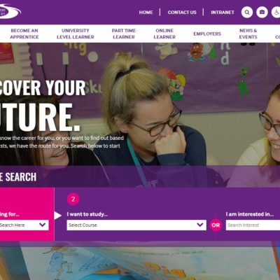Website screenshot of Stratford website