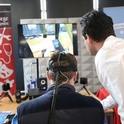 man on virtual reality