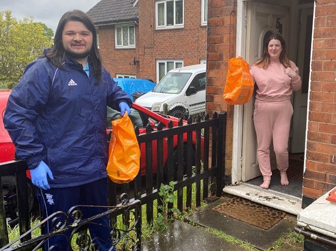Liam and Councillor Nicky Brennan who runs the organisation.