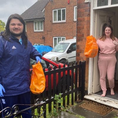 Liam and Councillor Nicky Brennan who runs the organisation.
