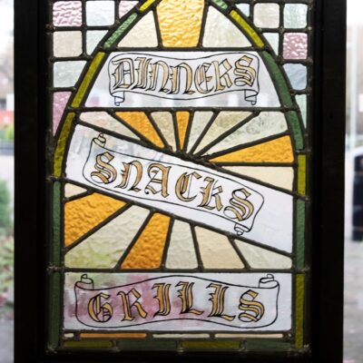Charis’ project looks at the kitchen and re-imagining it as a quasi-religious space. More stained glass.