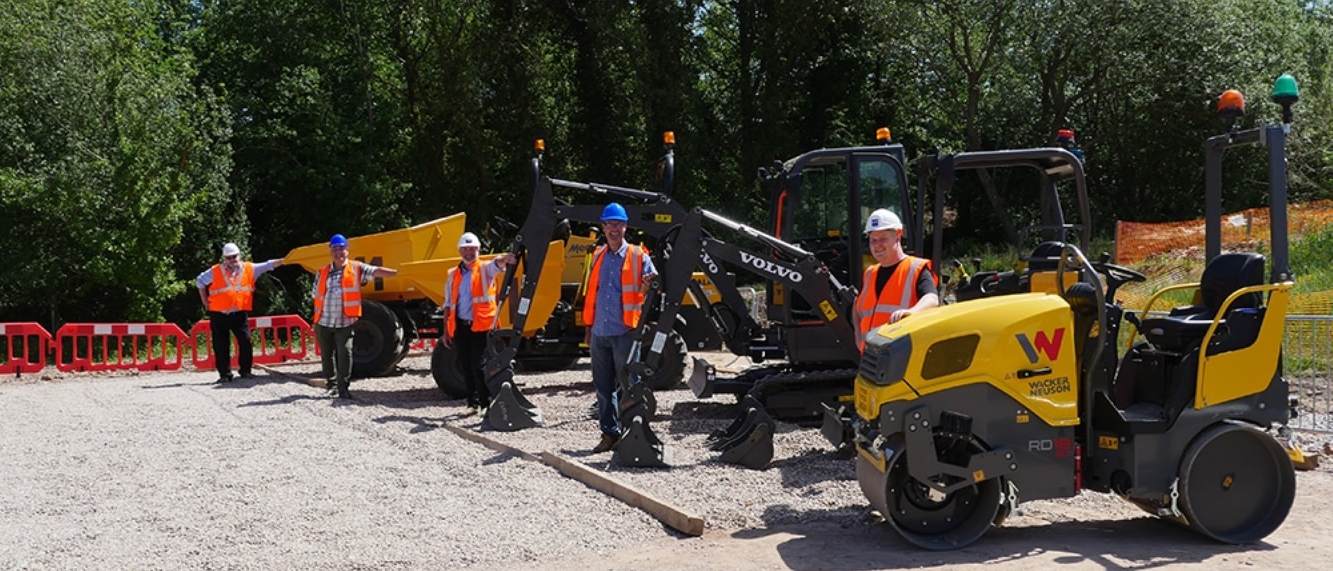 Solihull College in partnership with RMF Construction workers on-site
