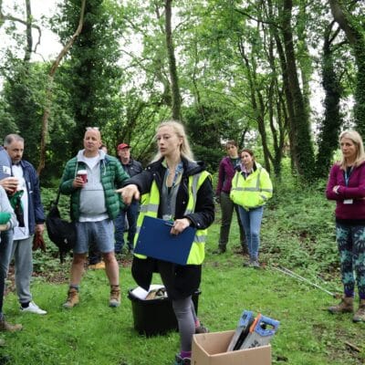 workers being given directions on tasks in the area by Maddie