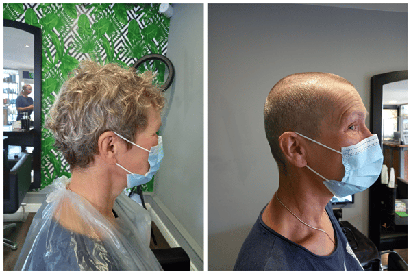 Head shave for charity