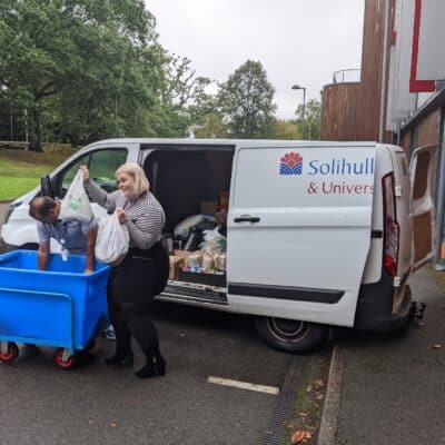 Essential items and clothes being donated for Afghan refugees.