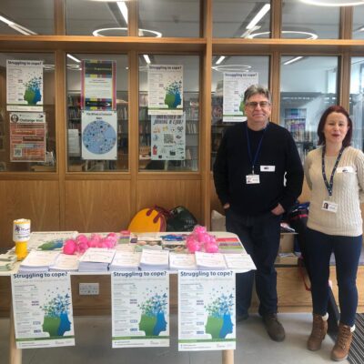 Exhibitors for World Mental Health Day for Solihull College