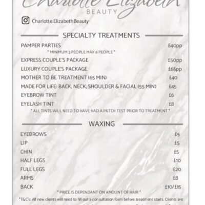 Charlotte Elizabeth salon list