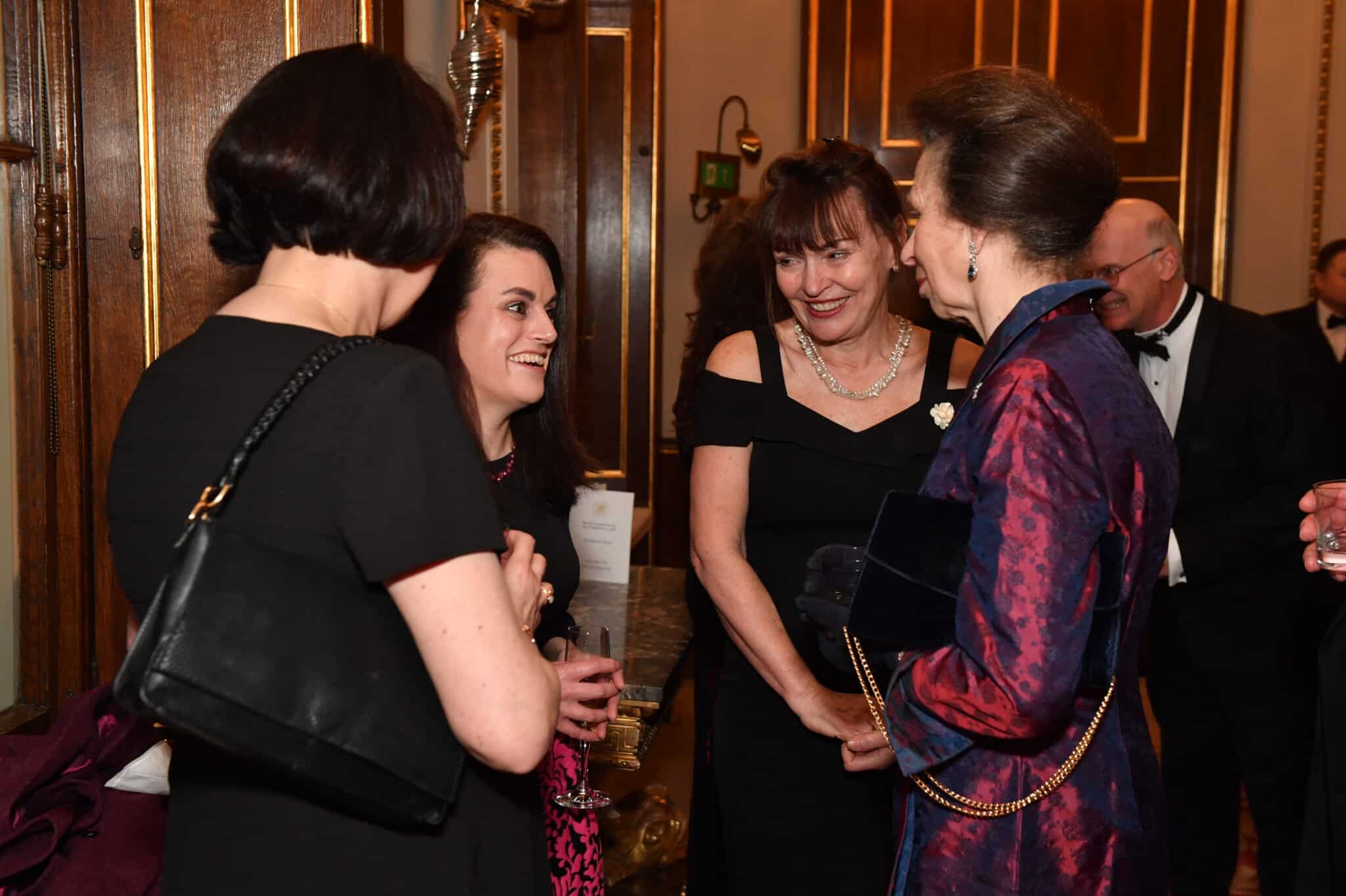 Rosa celebrating with Princess Anne