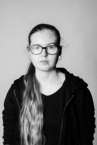 Student headshot in black and white