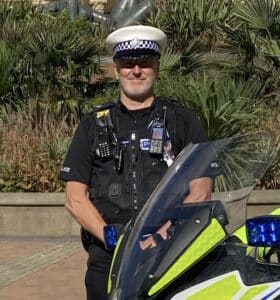 Police officer standing