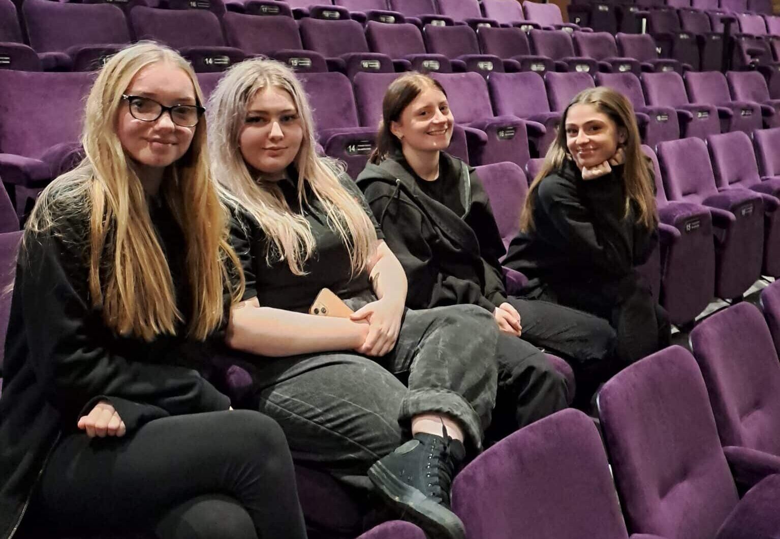 stage crew in the audience