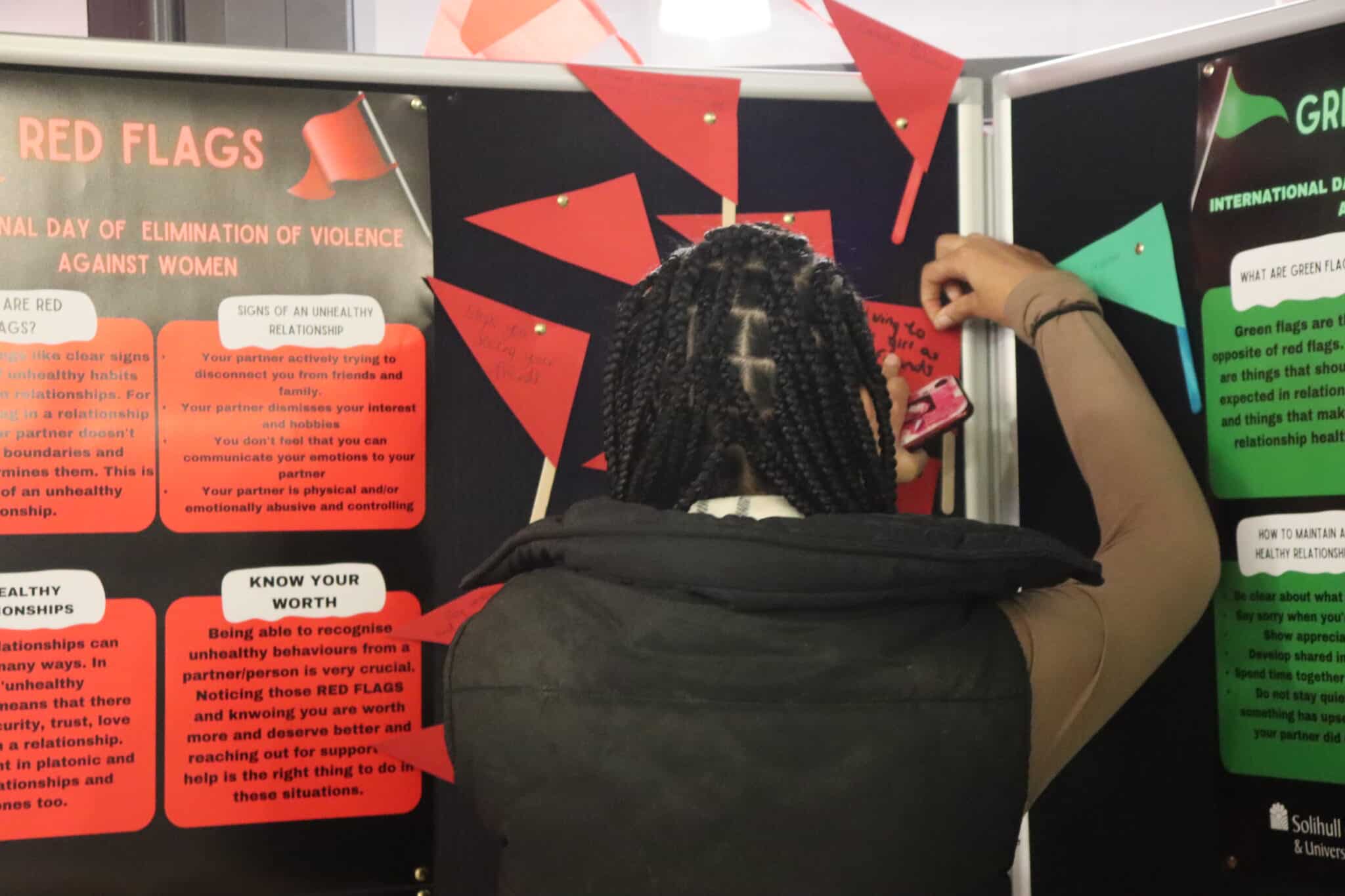 College raises awareness with red flag campaign