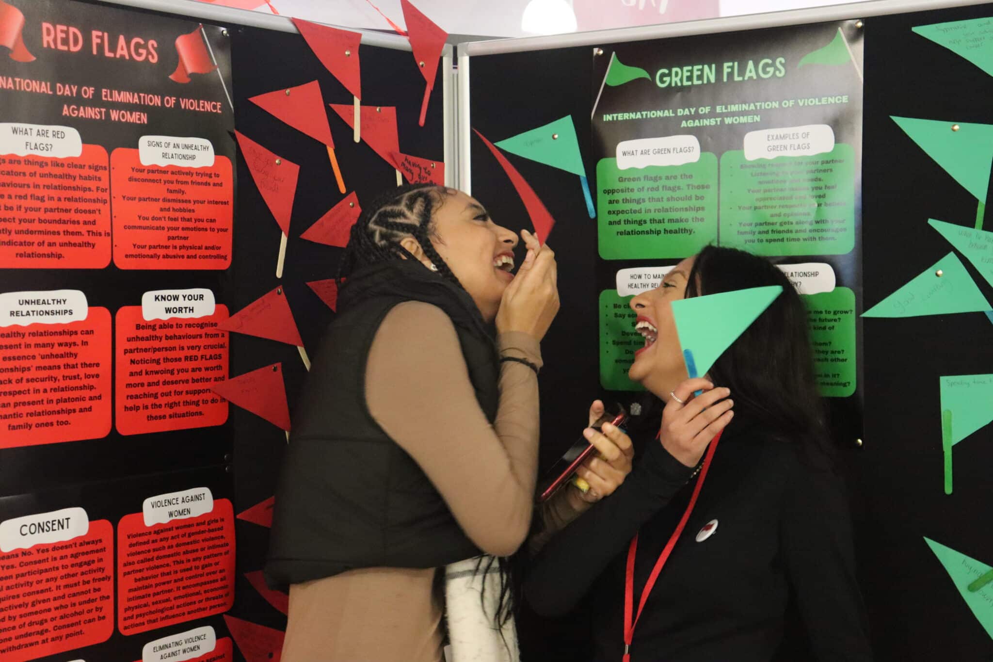 College raises awareness with red flag campaign