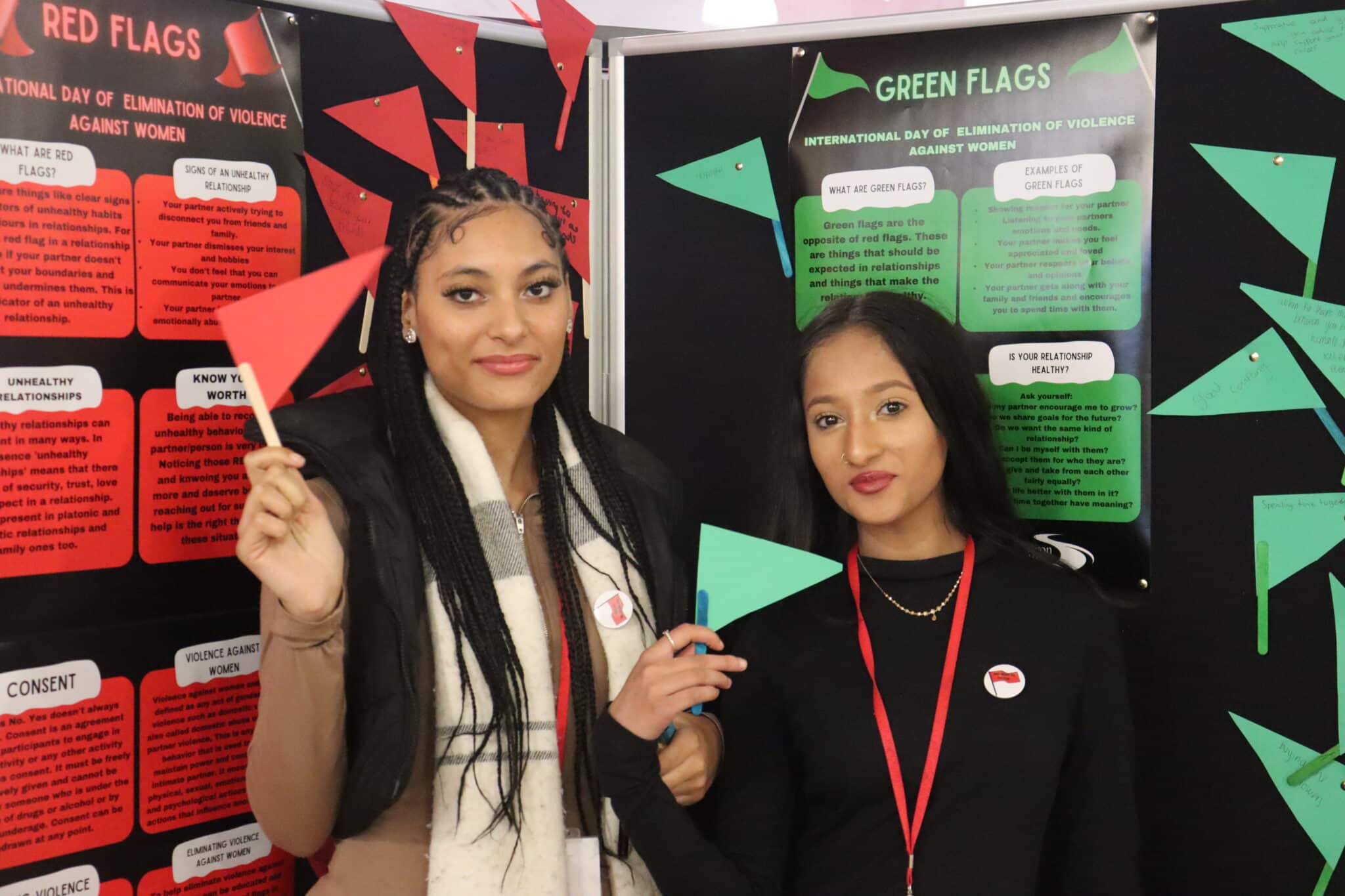 College raises awareness with red flag campaign