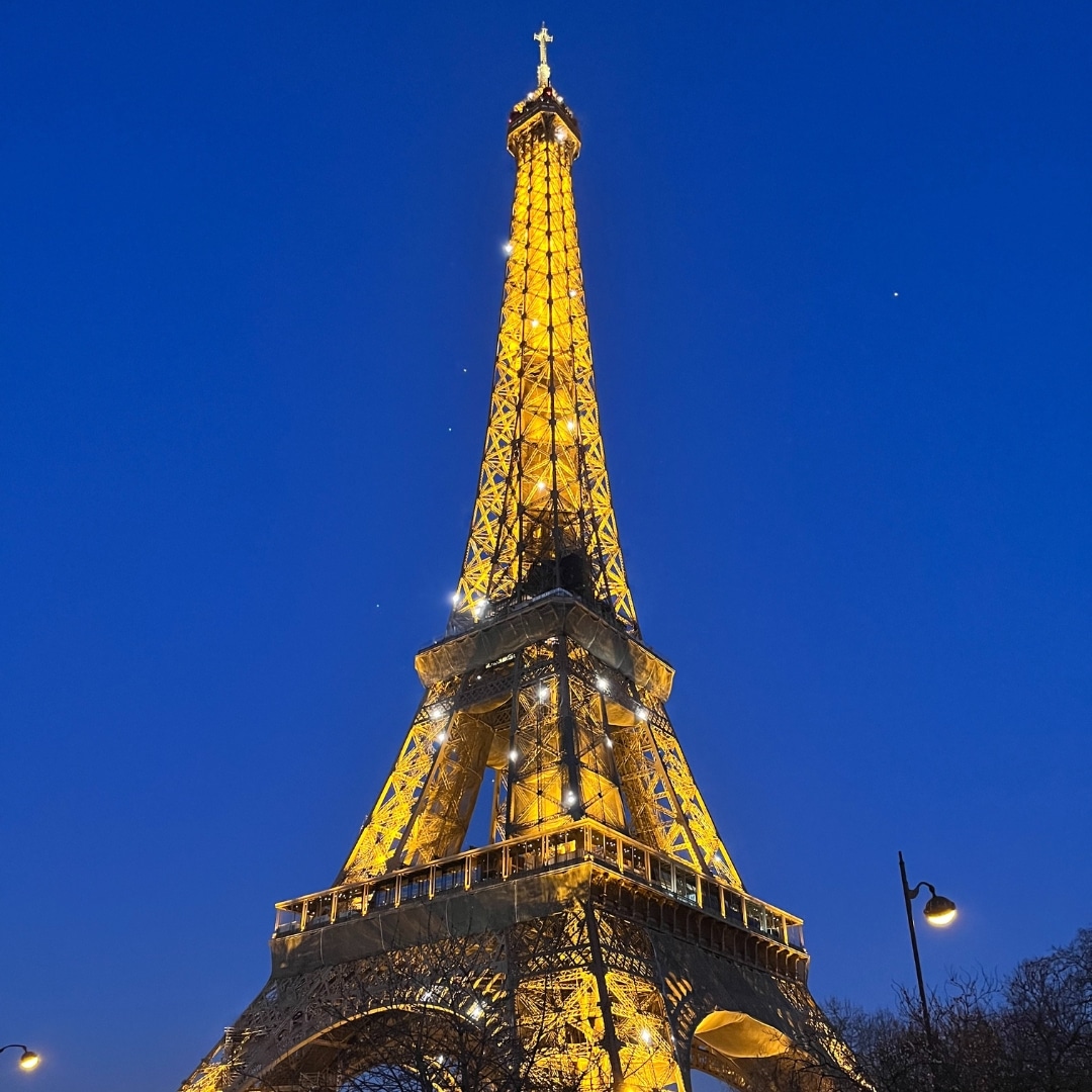Public Students in Paris - Eiffel Tower at night
