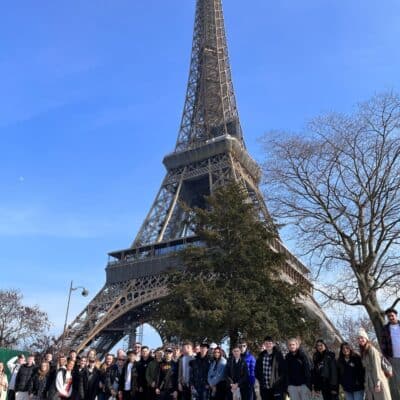 Public services students in Paris - Eiffel Tower