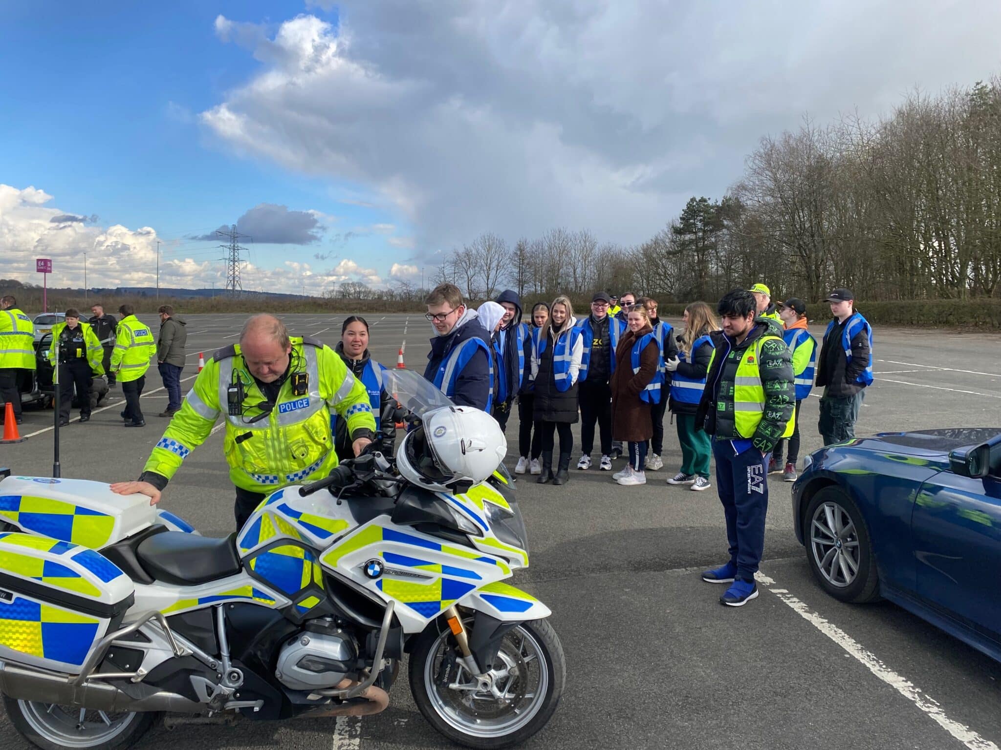 Policing students take part in live operation