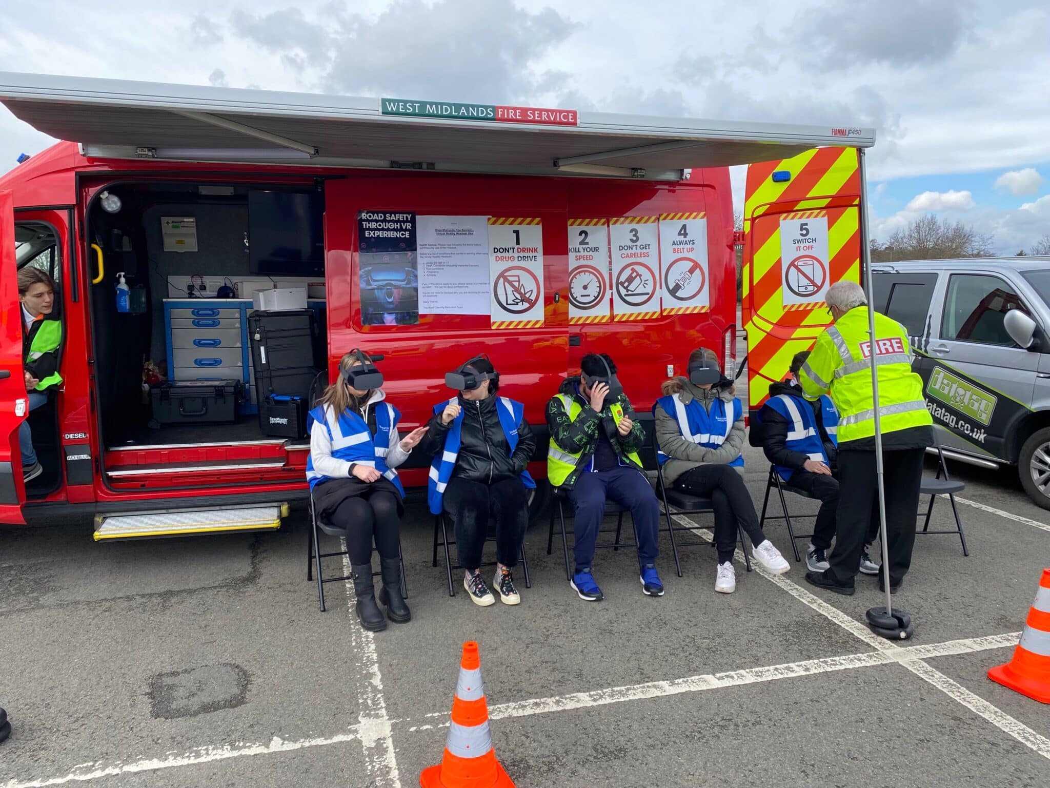 Policing students take part in live operation