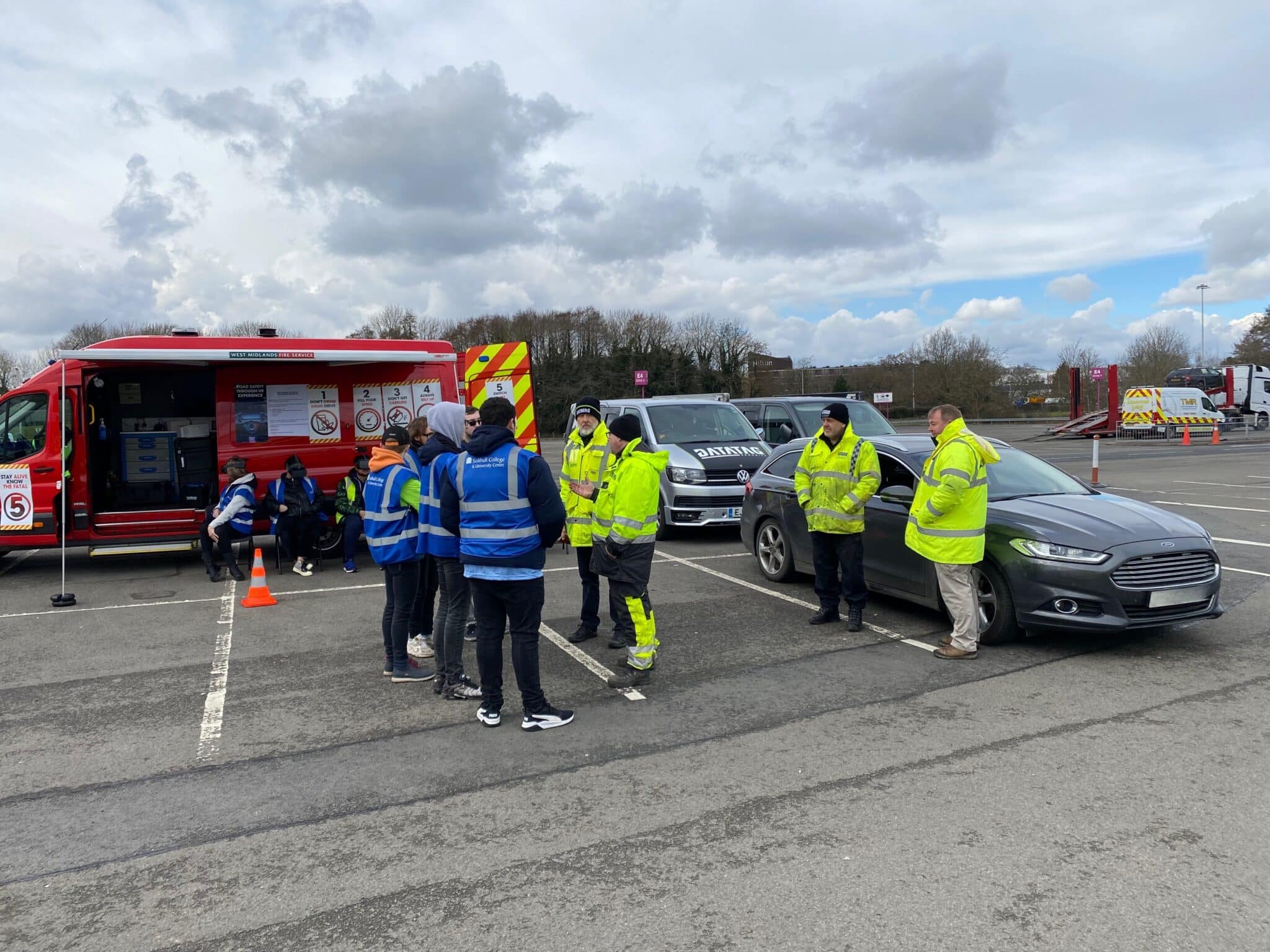 Policing students take part in live operation