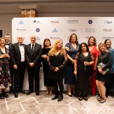 Staff from the college celebrating the award!