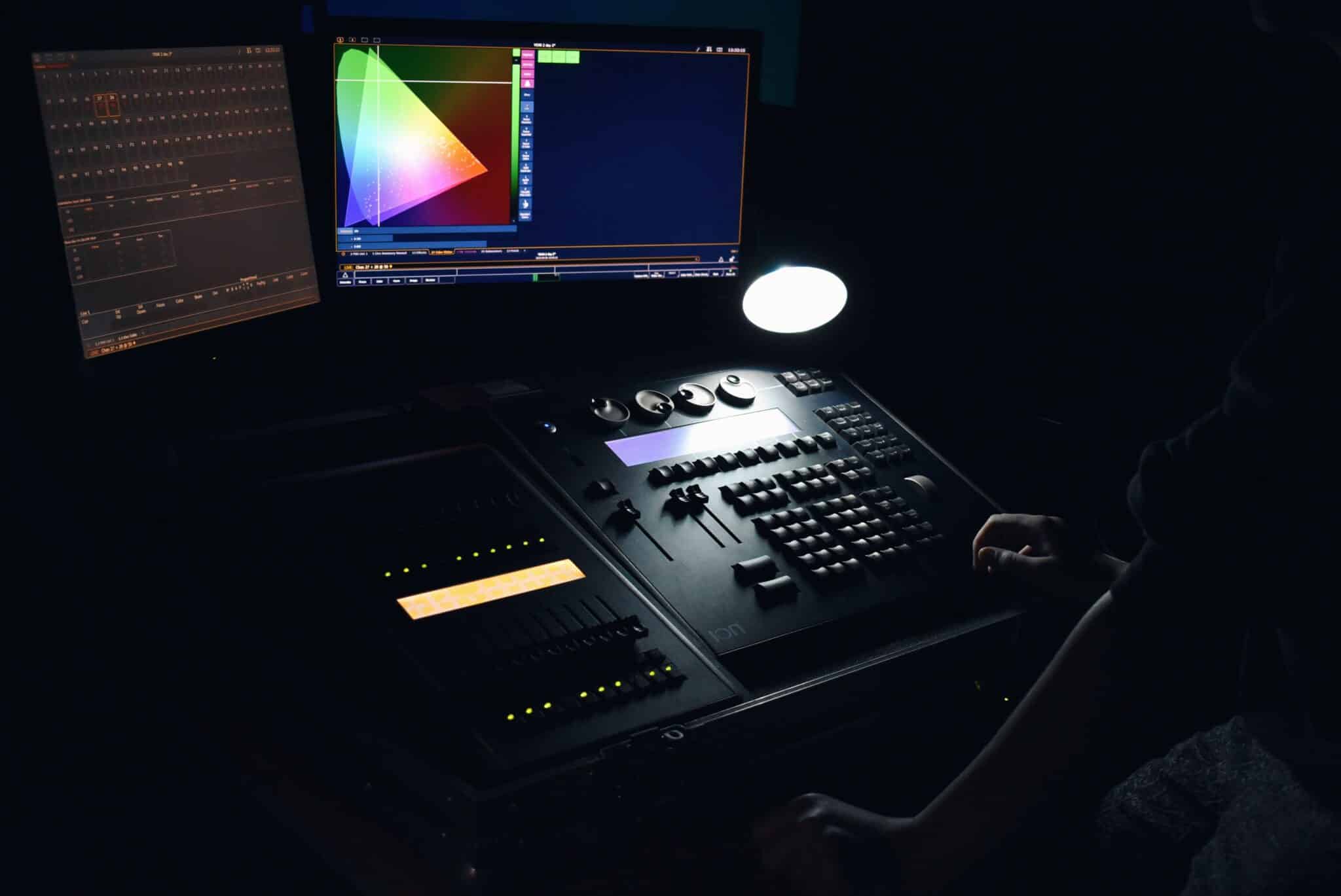 pic of a sound mixing desk
