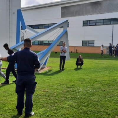 students being put through their paces by the Royal Navy
