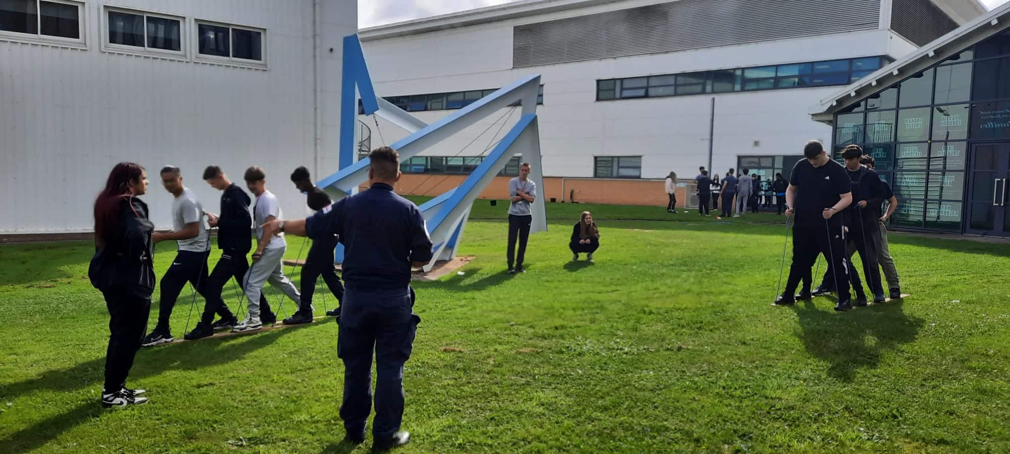 students being put through their paces by the Royal Navy