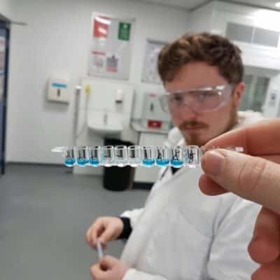 marc in the science lab