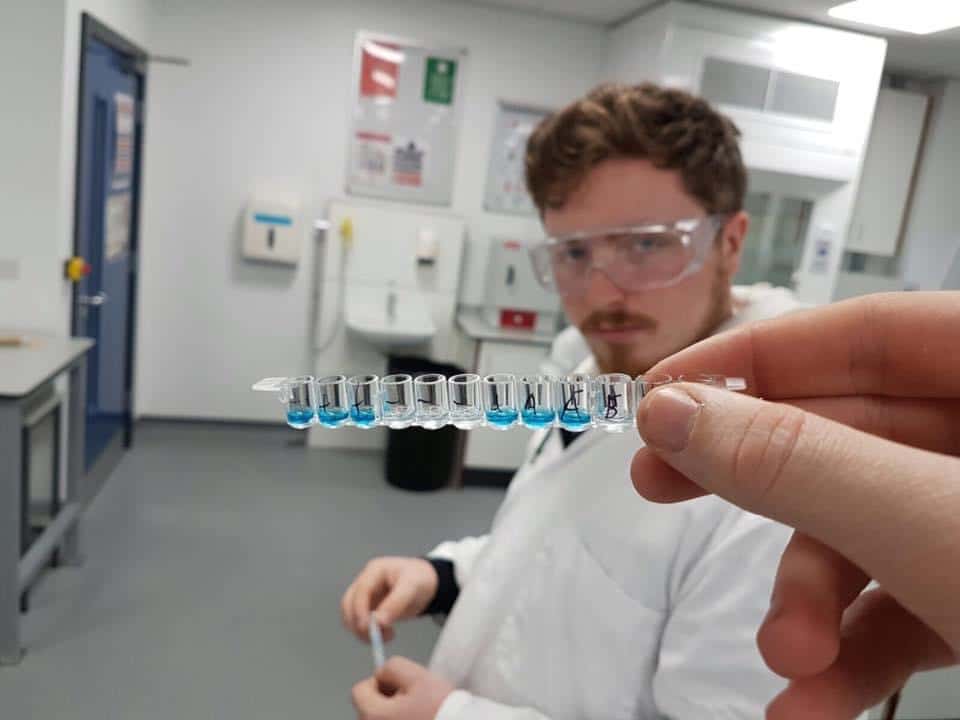 marc in the science lab