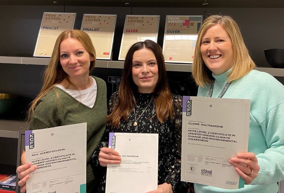Claire Saltmarshe from Whistle PR with colleagues