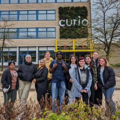 students outside partner college Curio