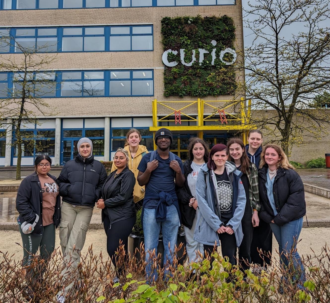 students outside partner college Curio