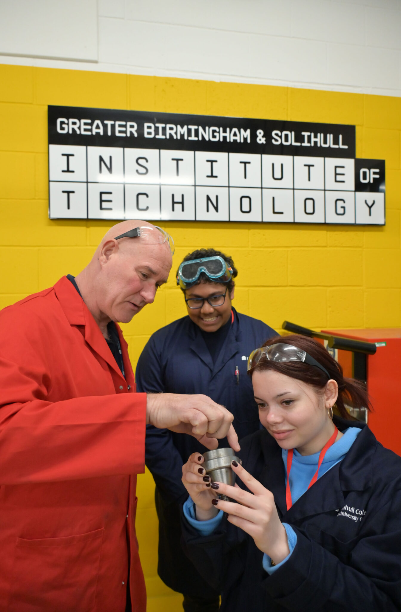 Lemeah with her tutor under the GBSIoT banner