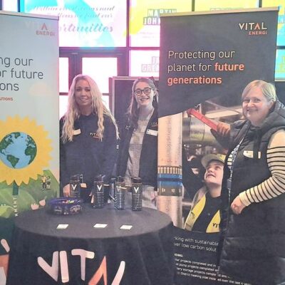 Vital Energi stand at Solihull College & University Centre