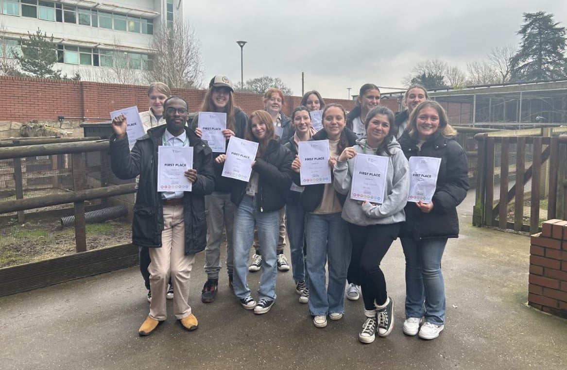 animal welfare students taking first place in regional competition