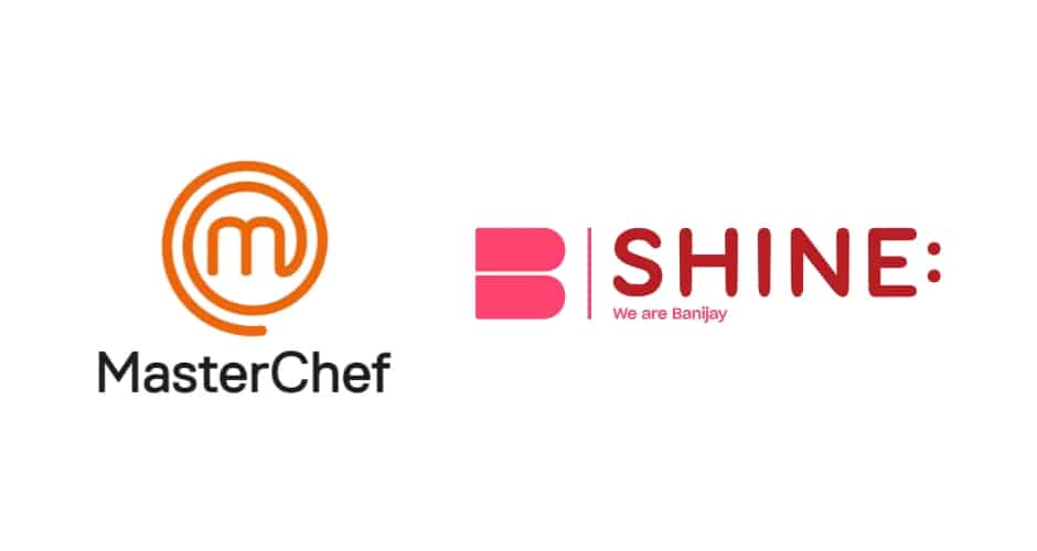 MasterChef logo on left and Shine TV logo on right