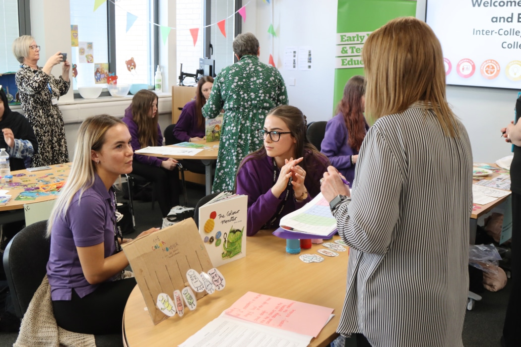 childcare students taking part in WorldSkills competition