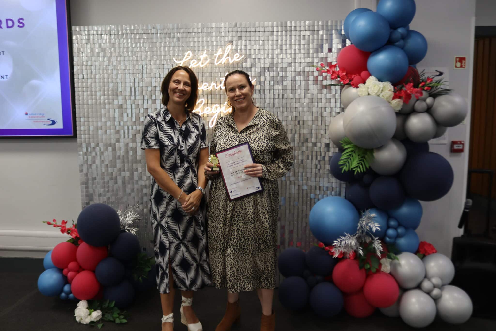 Solihull college apprentices accepting awards