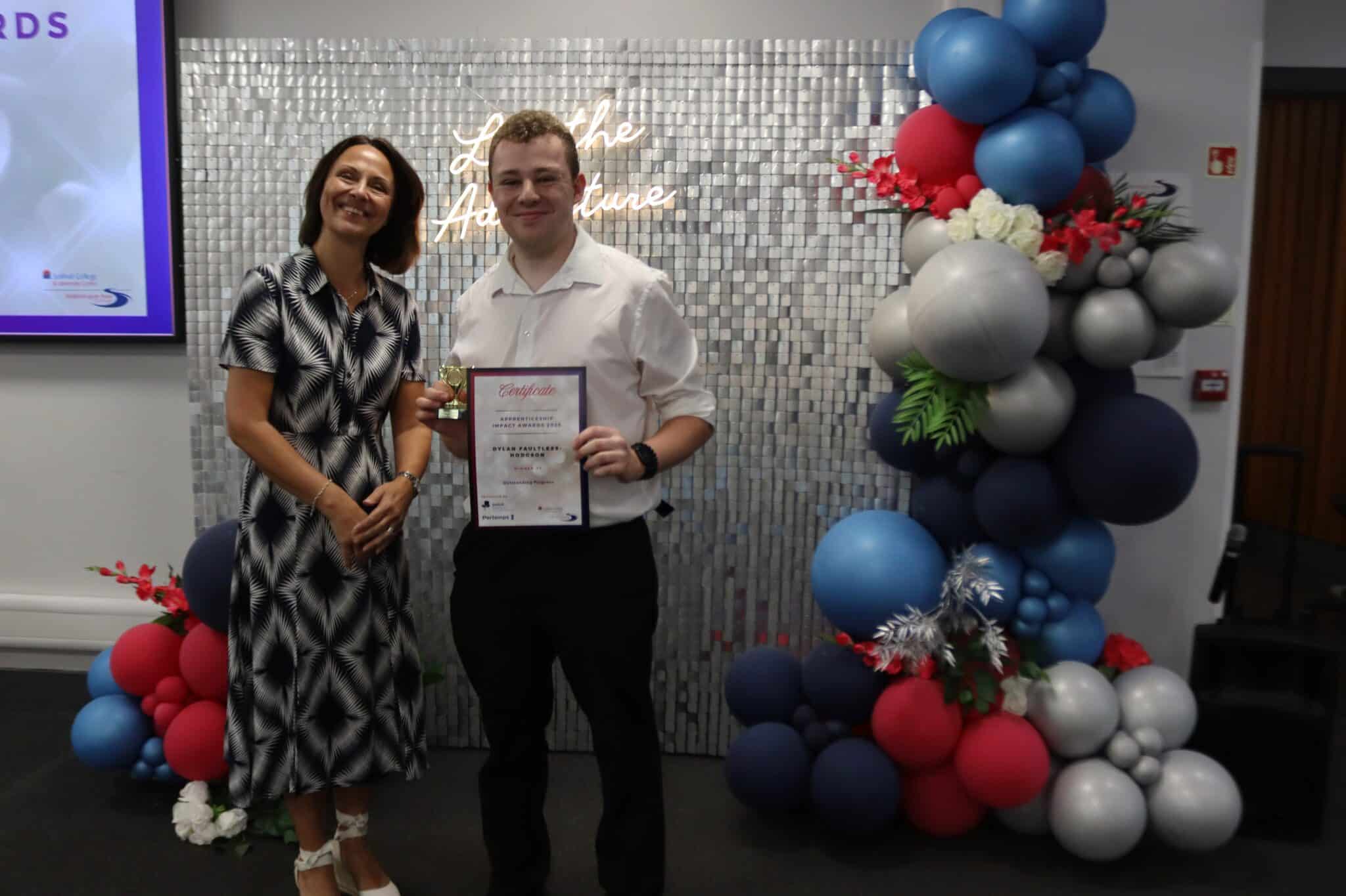Solihull college apprentices accepting awards