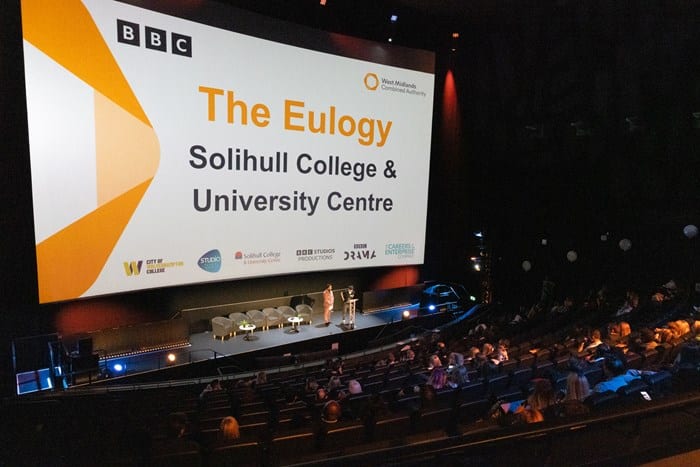 The Eulogy from Solihull College on the big screen