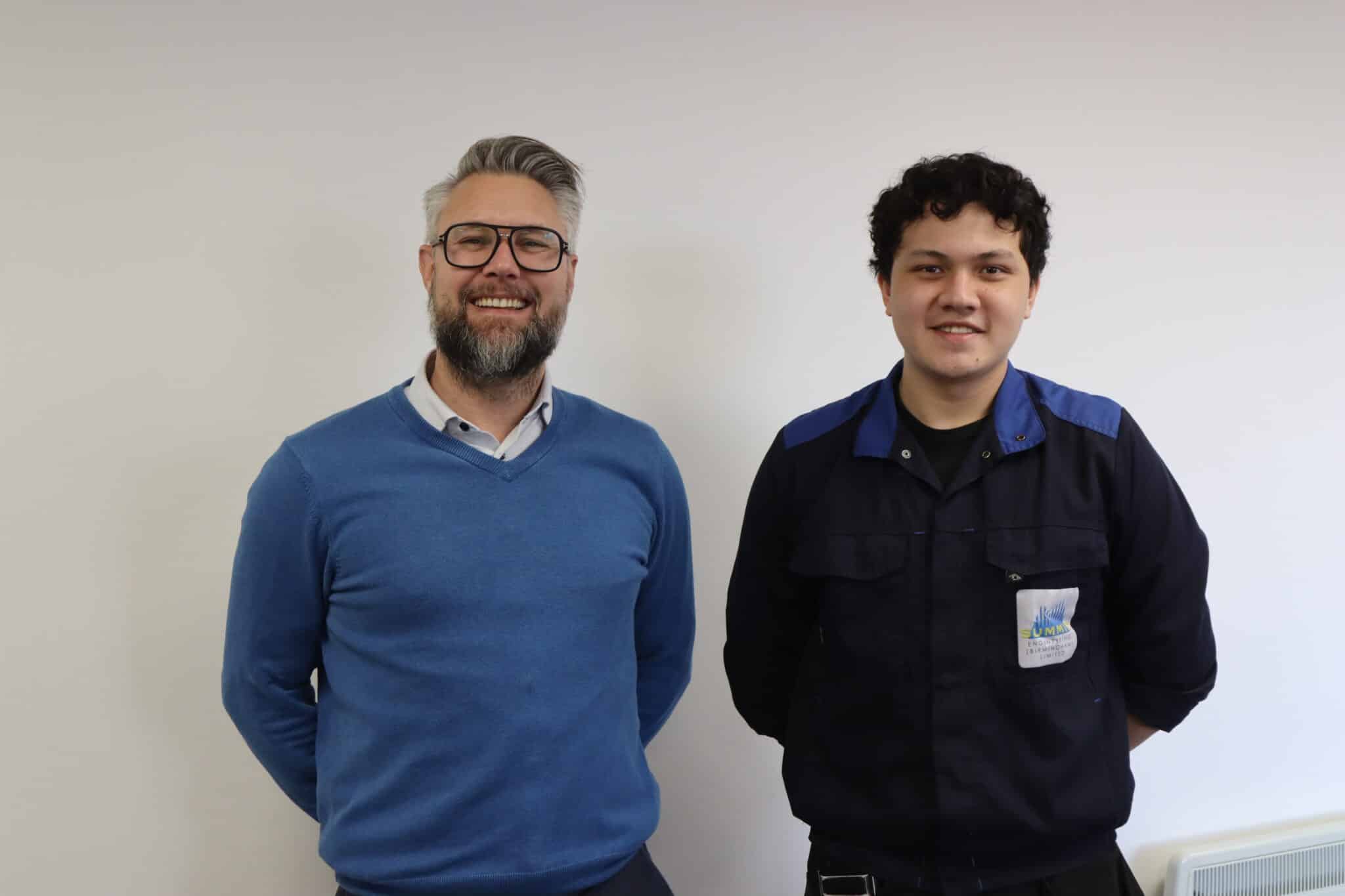 General manager and apprentice from Solihull College